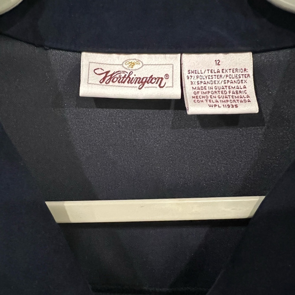 Worthington Vintage Navy Blazer - Picture 2 of 4